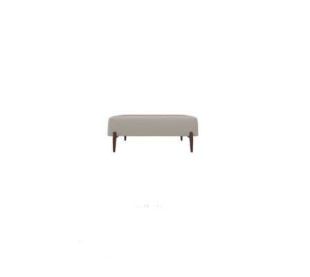 Taburete de lujo para mayor comodidad en el dormitorio con diseño moderno de reposapiés.